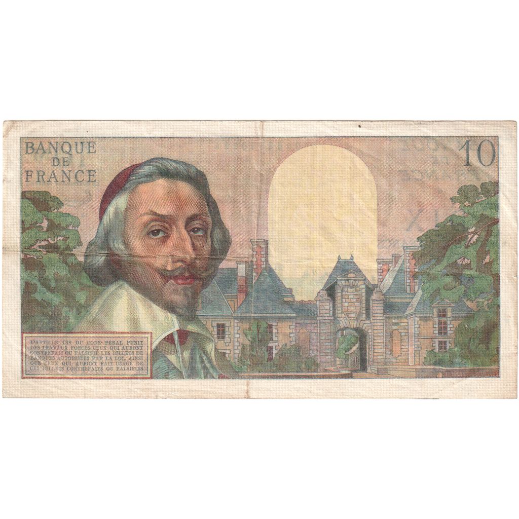 Francia, 10 Nouveaux Francs, Richelieu, 1962-02-01, L.196, MB