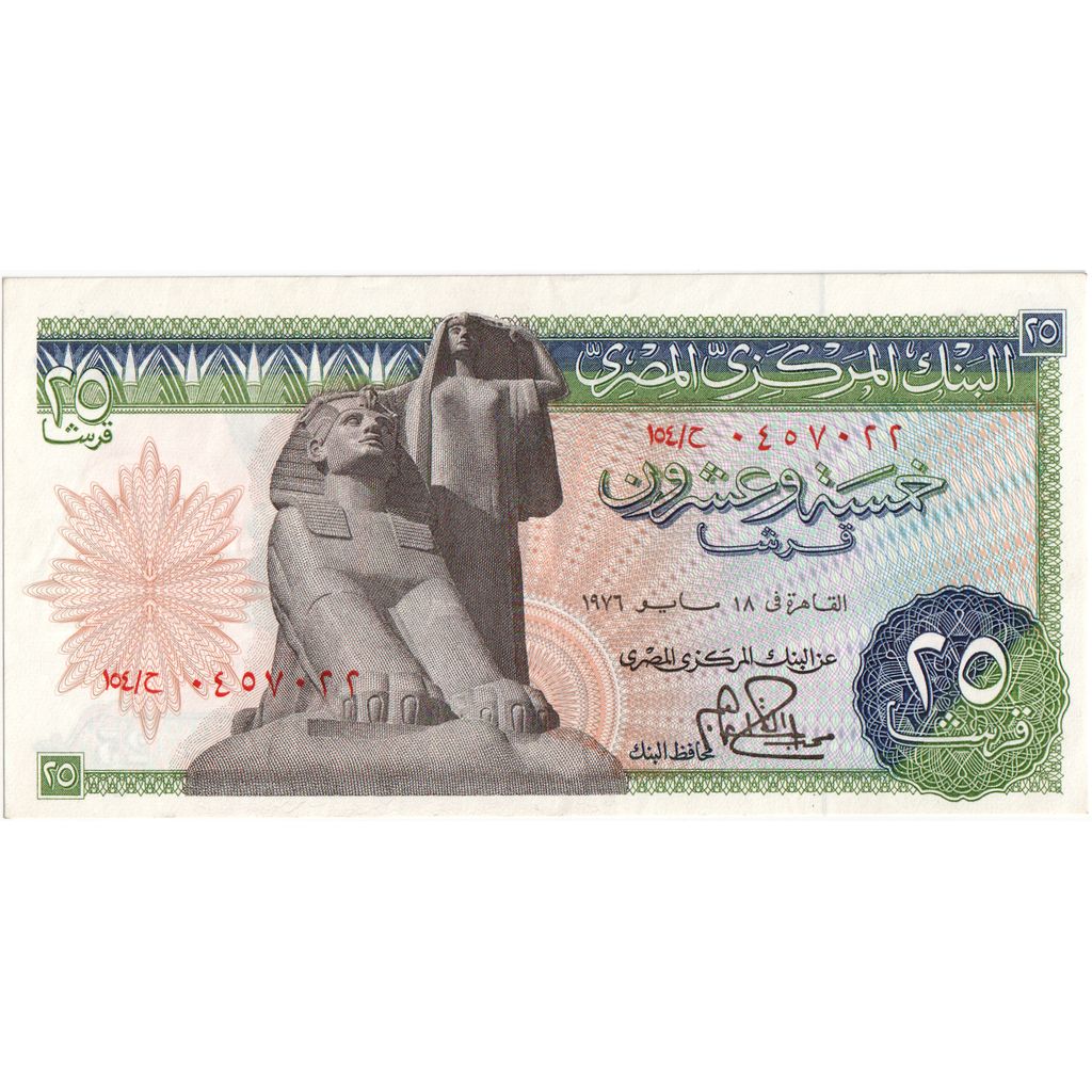 Ägypten, 25 Piastres, 1977, KM:47a, UNZ-