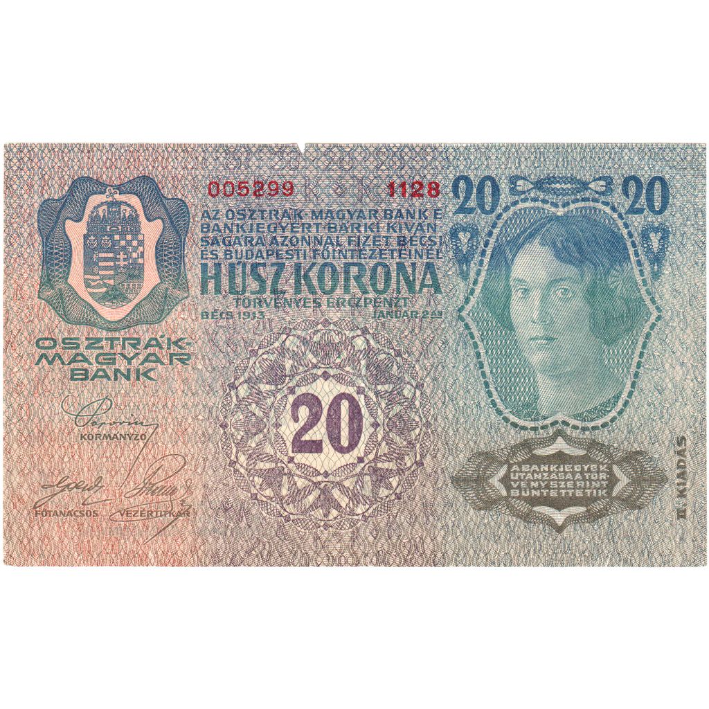 Österreich, 20 Kronen, 1913-01-02, SS