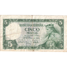 Spain, 5 Pesetas, VF(30-35)