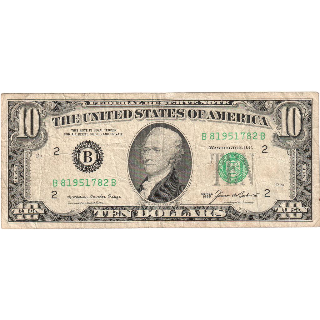 Stati Uniti, Ten Dollars, MB+