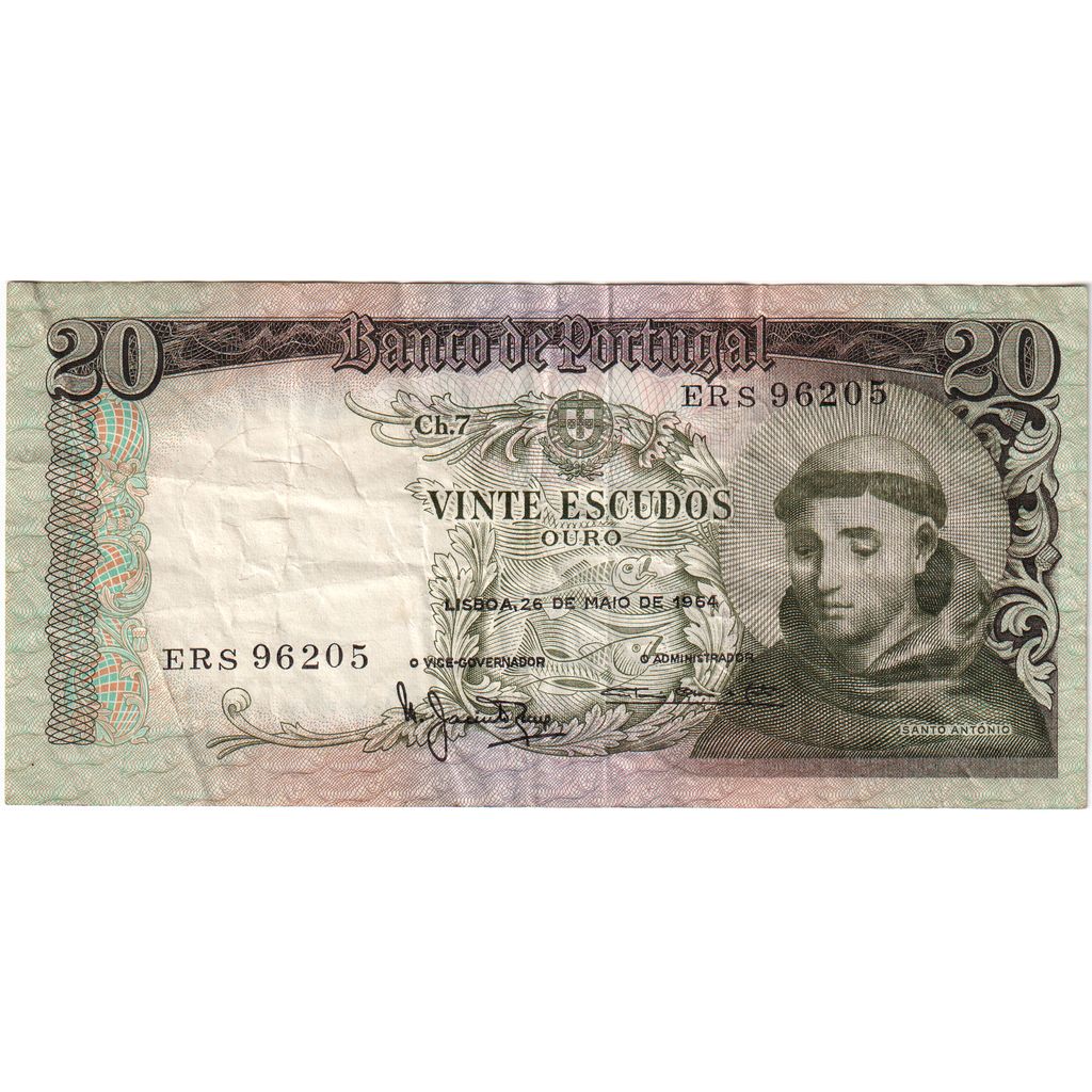 Portogallo, 20 Escudos, 1964-05-26, BB