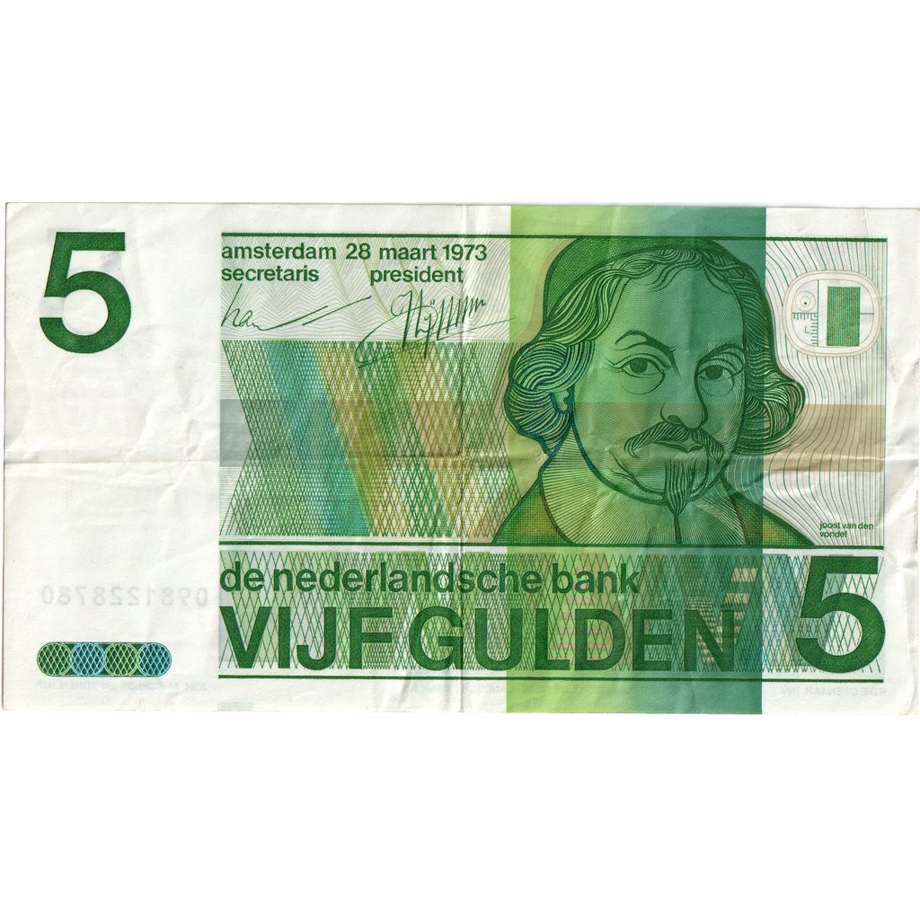 Nederland, 5 Gulden, 1973-03-28, TTB