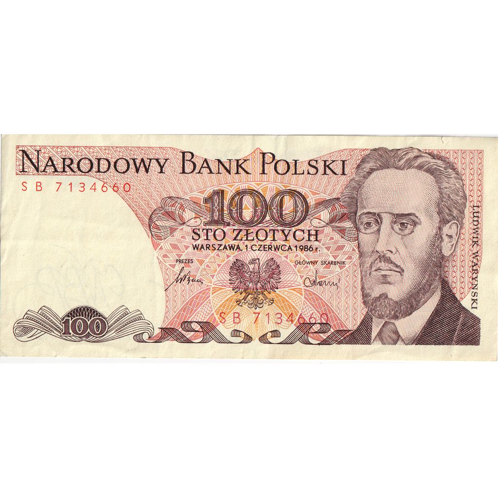 Polska, 100 Zlotych, 1986-06-01, AU(55-58)