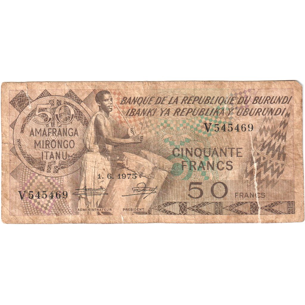 Burundi, 50 Francs, 1988-05-01, BC