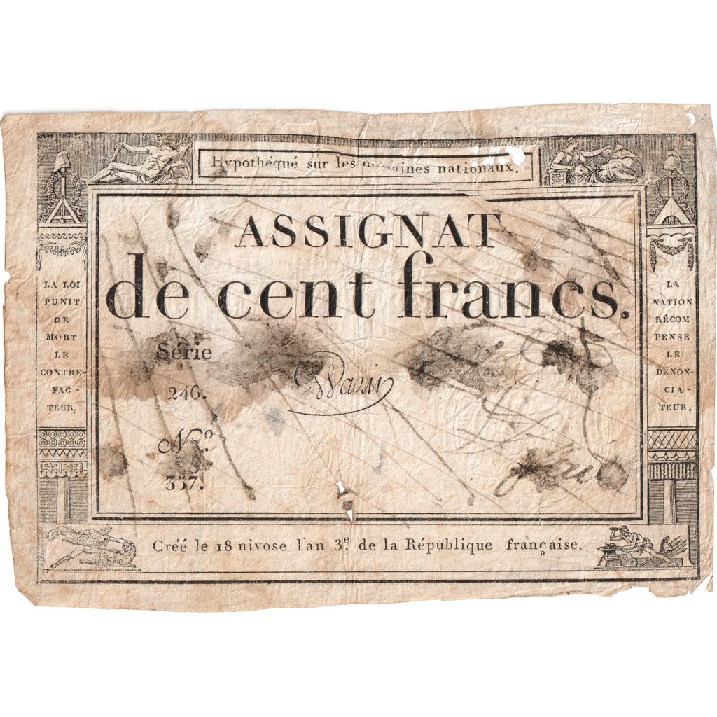 France, 100 Francs, SERIE 246, TB