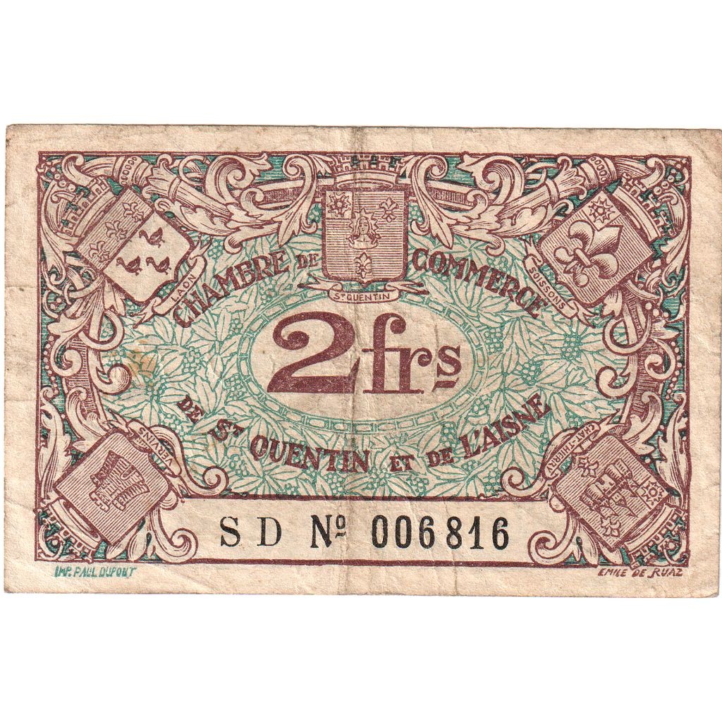 Francja, 2 Francs, S006816, VF(20-25), Pirot:116-8