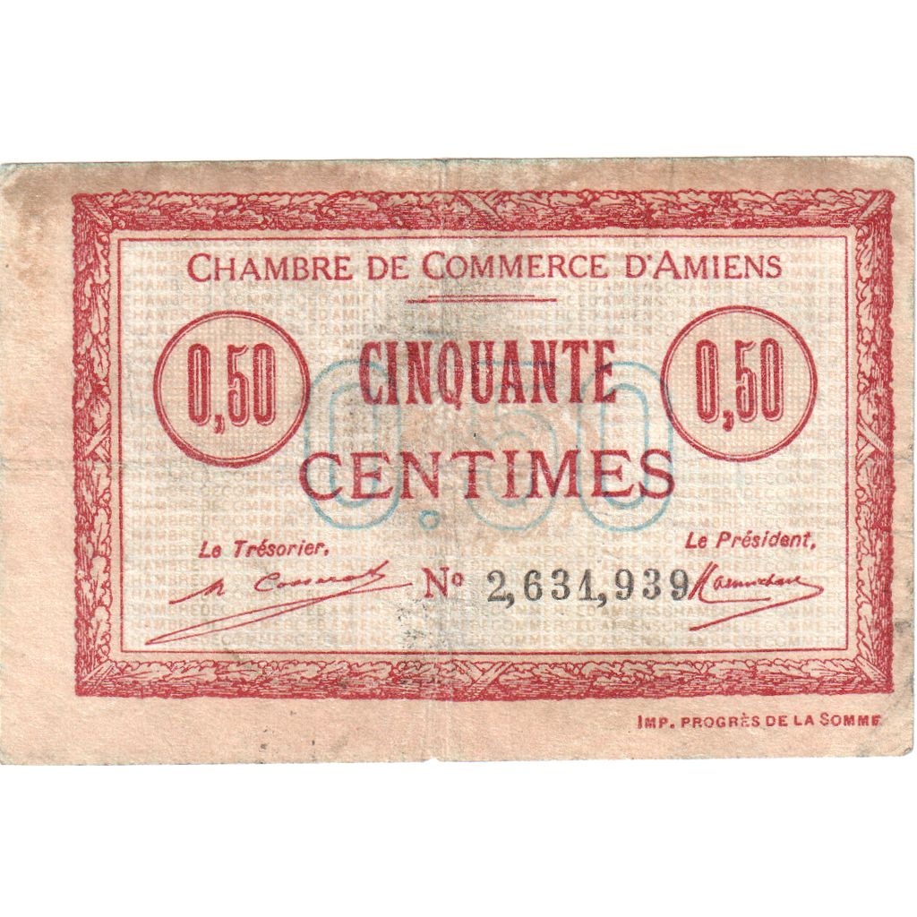 Frankreich, 50 Centimes, 2631939, SS, Pirot:7-26