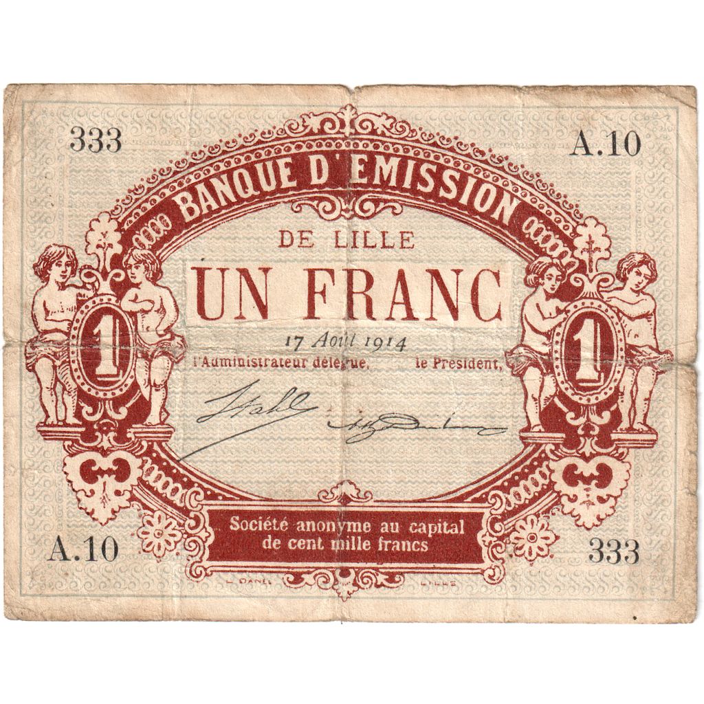 Frankreich, 1 Franc, 1915-03-12, S, Pirot:59-1589