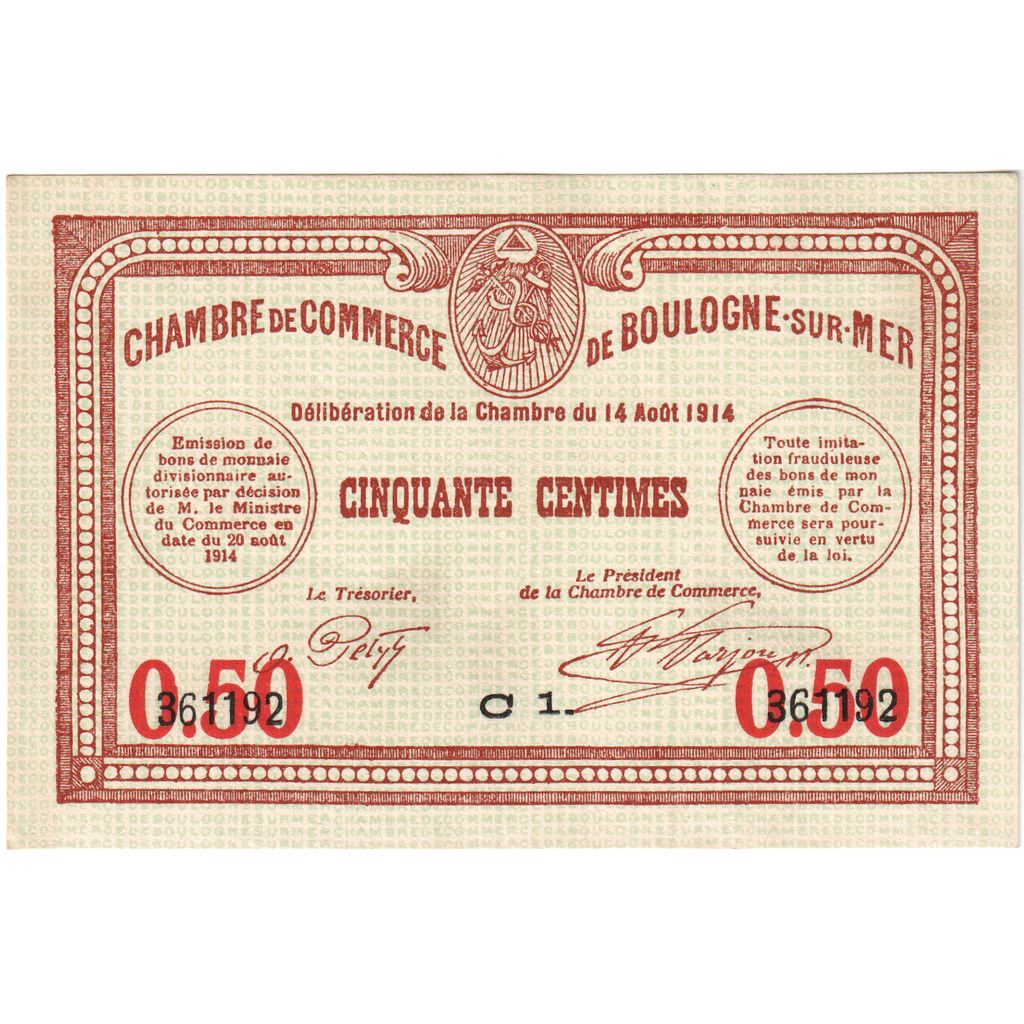 Francja, 50 Centimes, 1920-03-05, UNC(63), Pirot:31-26