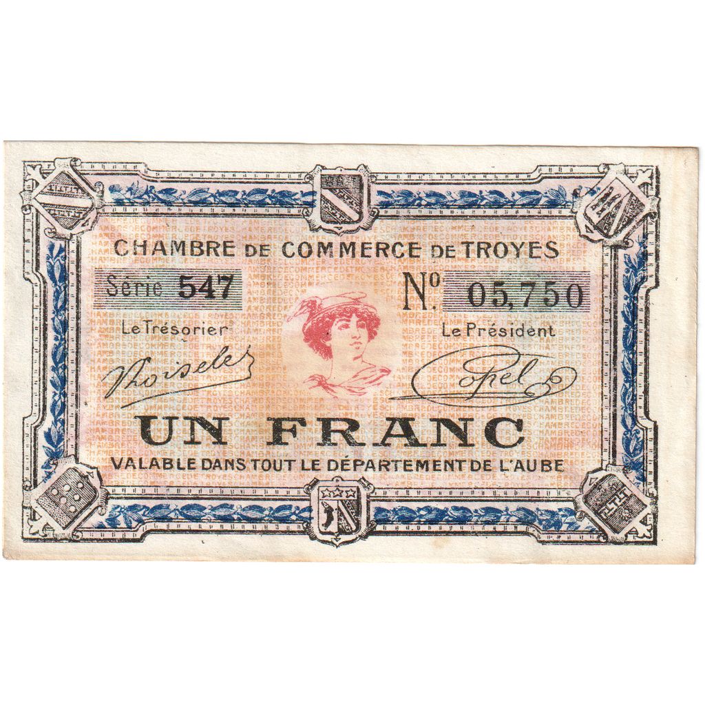 França, Troyes, 50 Centimes, EF(40-45), Pirot:124-9