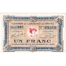 France, Troyes, 1 Franc, AU(55-58), Pirot:124-9