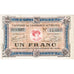 Frankrijk, Troyes, 1 Franc, SUP, Pirot:124-9