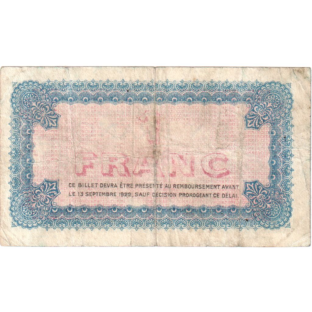 France, 1 Franc, 1921-10-14, 1165 0840, VF(30-35), Pirot:77-25