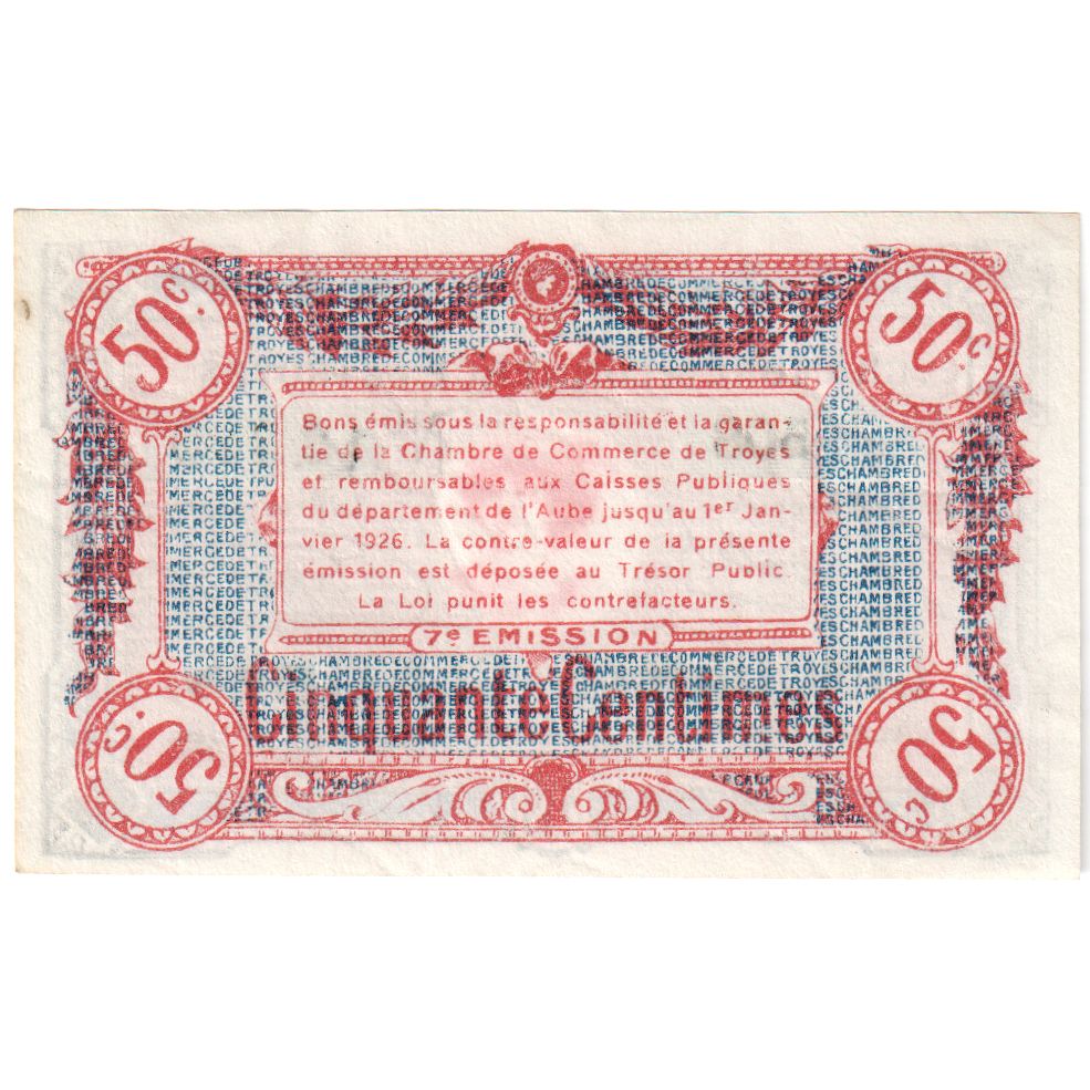 Francia, 50 Centimes, Chambre de Commerce, SC