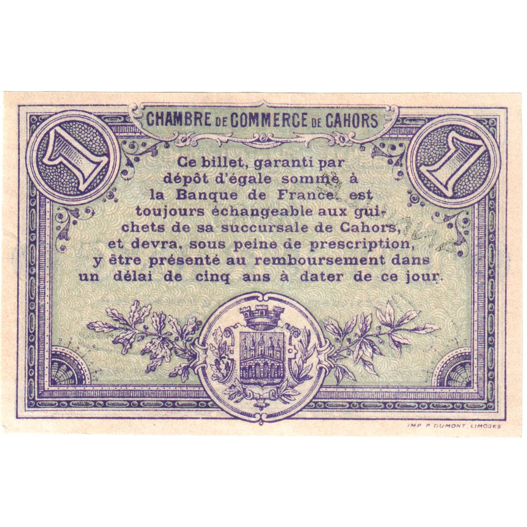 France, 1 Franc, 1915-01-01, UNC(63), Pirot:35-14