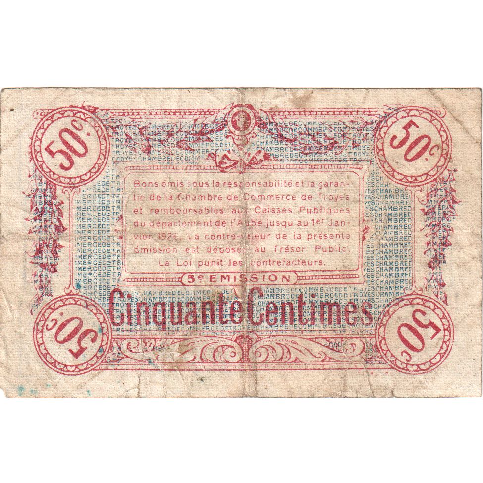 Francia, 50 Centimes, EBC, Pirot:124-12