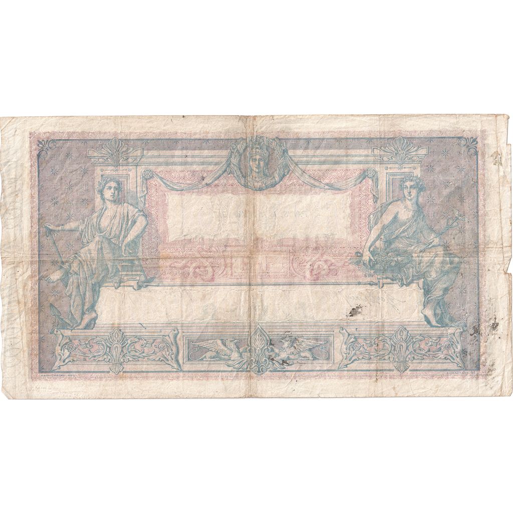 Francja, 1000 Francs, Bleu et Rose, 1918-07-11, F.1150, VF(30-35)