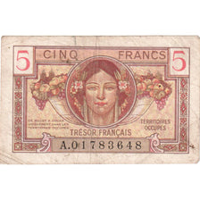 Frankrijk, 5 Francs, 1947 French Treasury, Undated (1947), A.01783648, TB+
