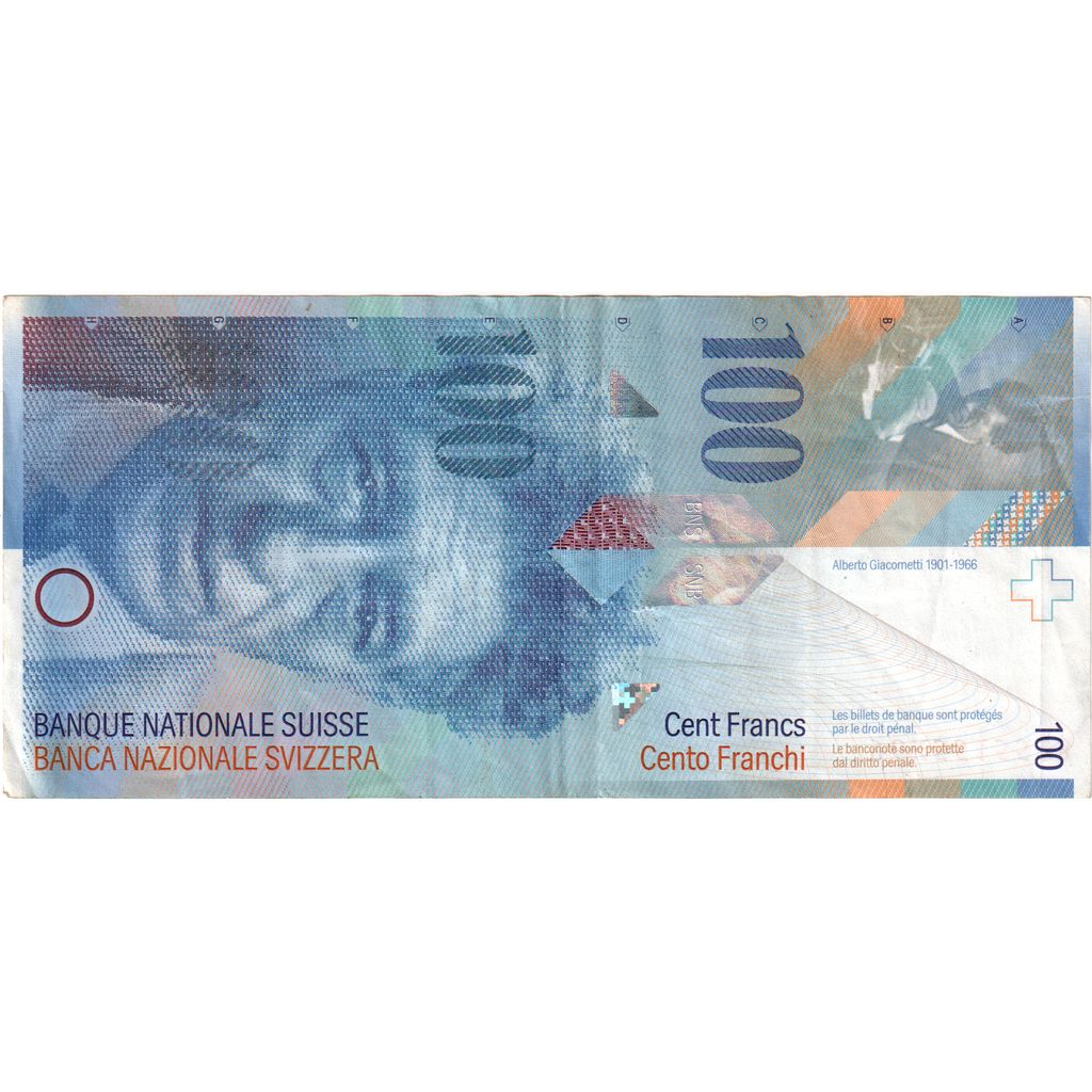 Suiza, 100 Franken, MBC