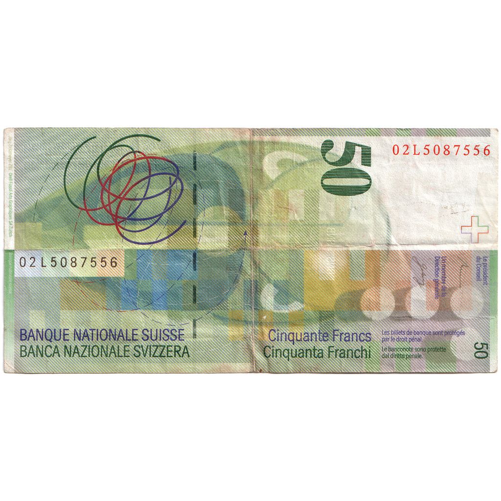 Svizzera, 50 Franken, 1994, BB
