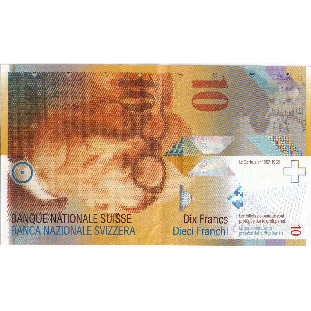 10 Franken, Suiza, KM:66a, EBC