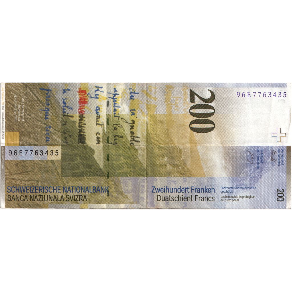 Suisse, 200 Francs, TTB