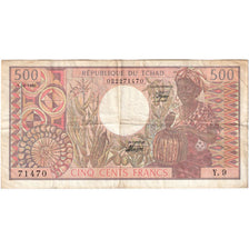 Ciad, 500 Francs, 1980-06-01, MB+