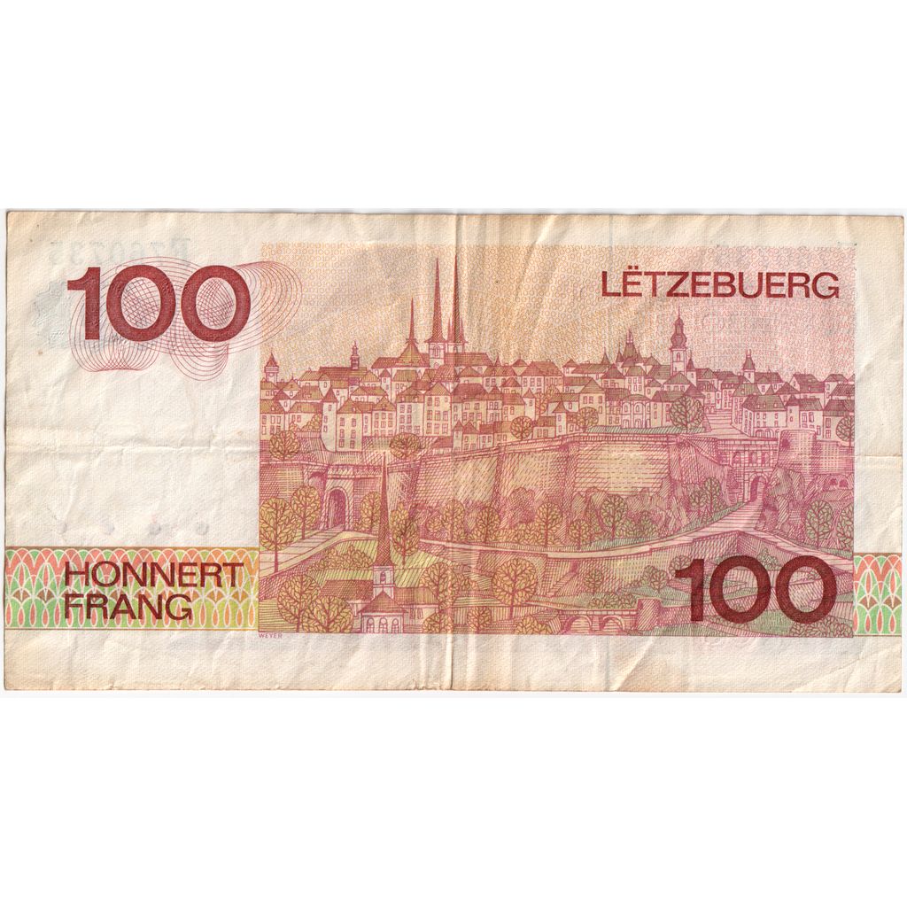 Luxembourg, 100 Francs, 1980-08-14, EF(40-45)