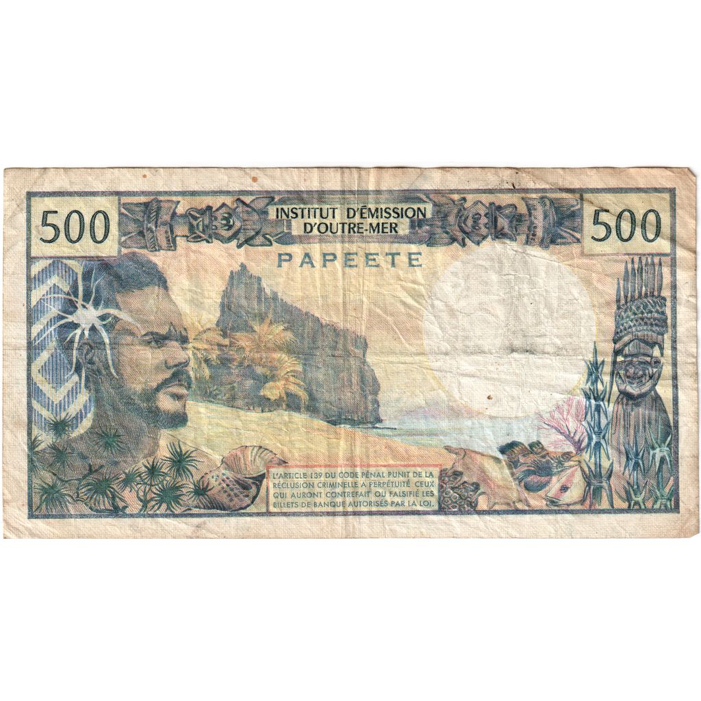 Tahiti, 500 Francs, papeete, MB
