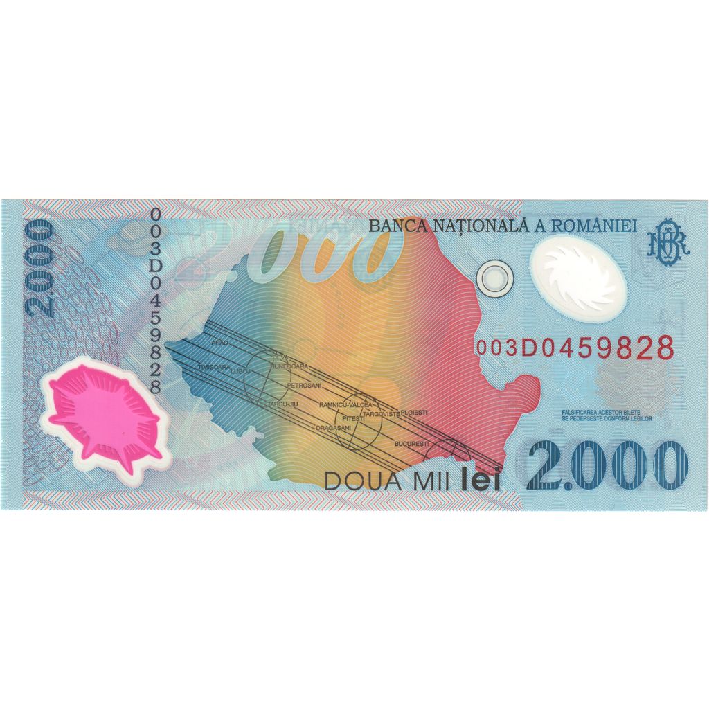 Romania, 2000 Lei, UNC(65-70)