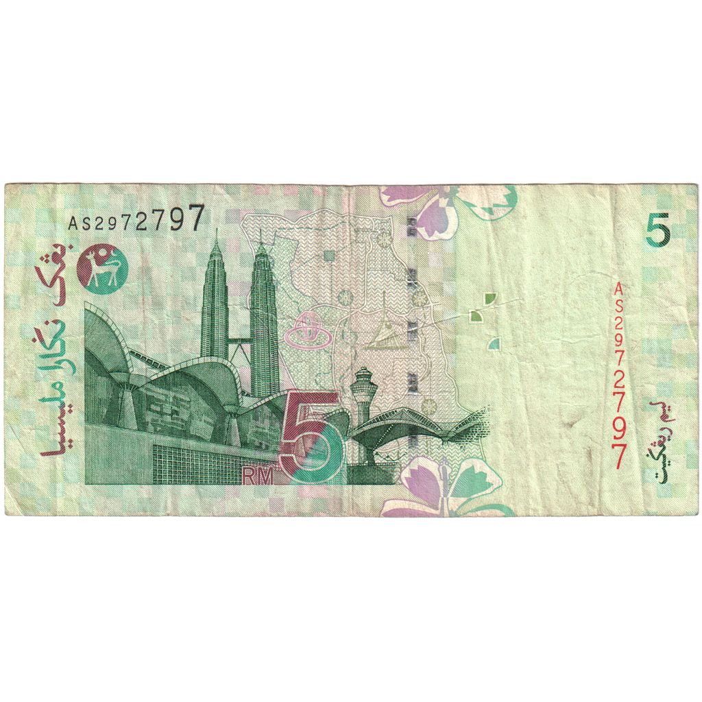 Malaysia, 5 Ringgit, EF(40-45)