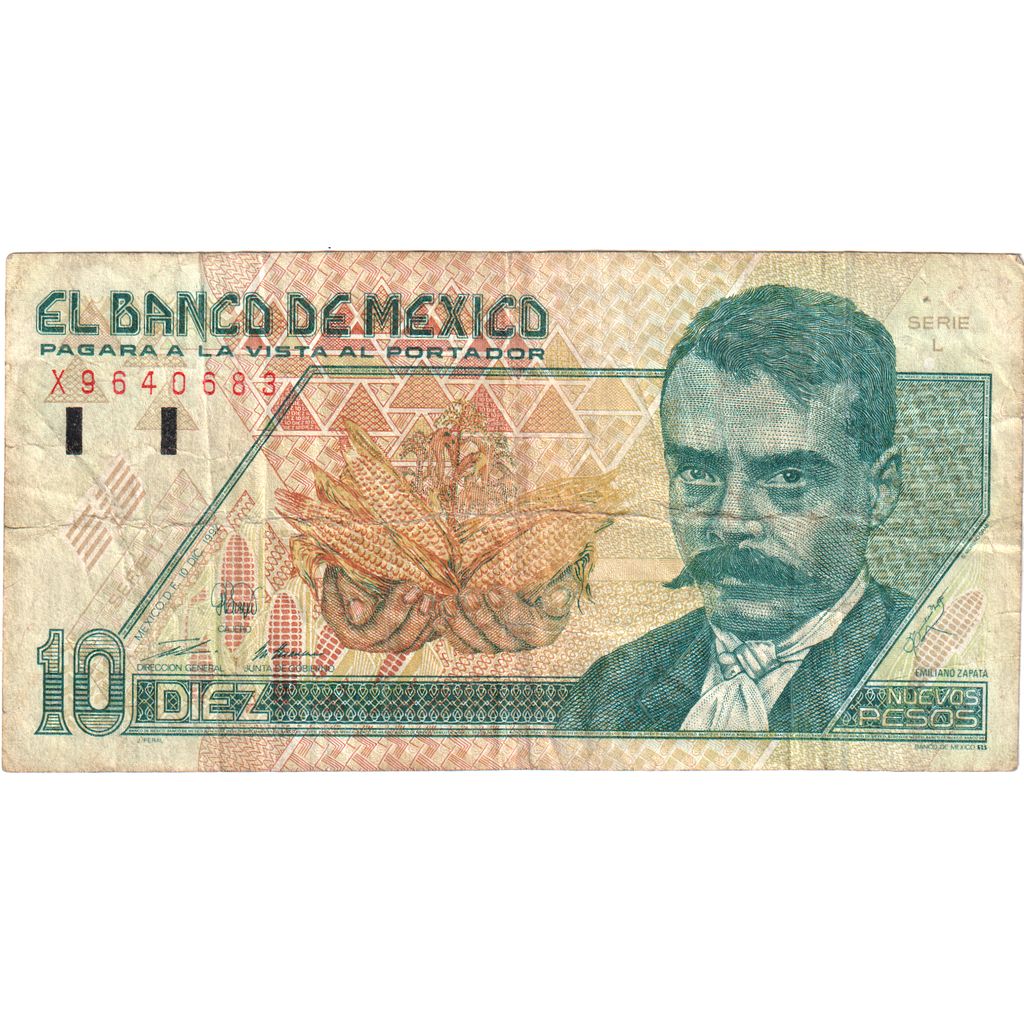 Mexico, 10 Nuevos Pesos, 1992, KM:99, 1992-12-10, UNC(65-70)
