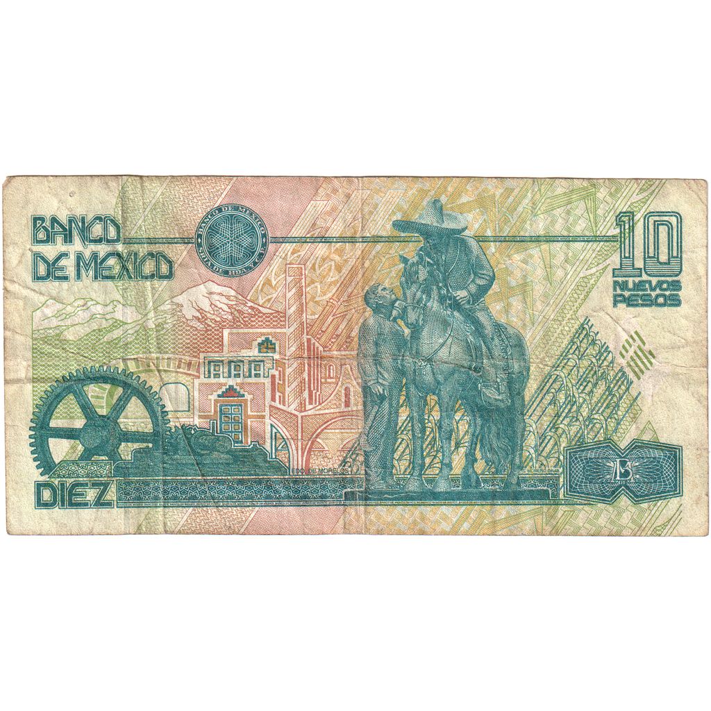 Mexico, 10 Nuevos Pesos, 1992, KM:99, 1992-12-10, UNC(65-70)
