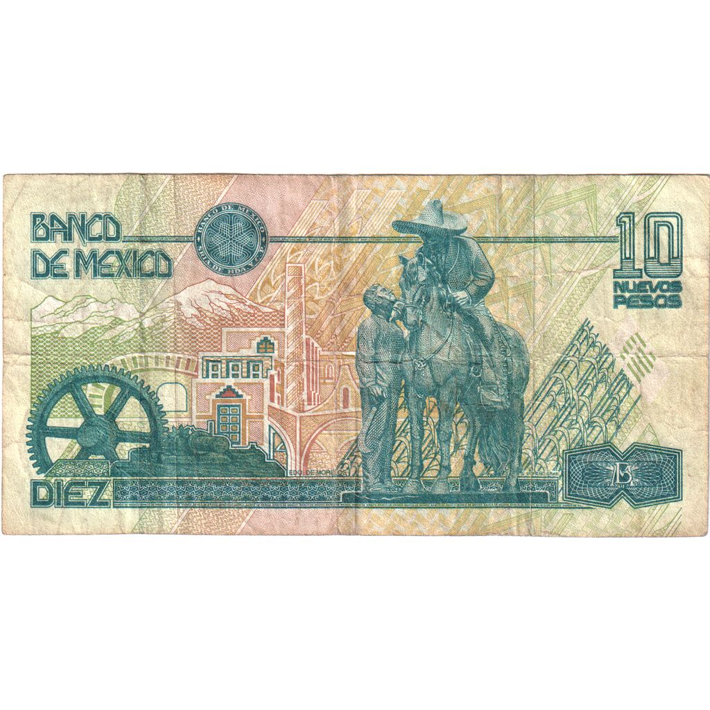 Mexico, 10 Nuevos Pesos, 1992, KM:99, 1992-12-10, UNC(65-70)