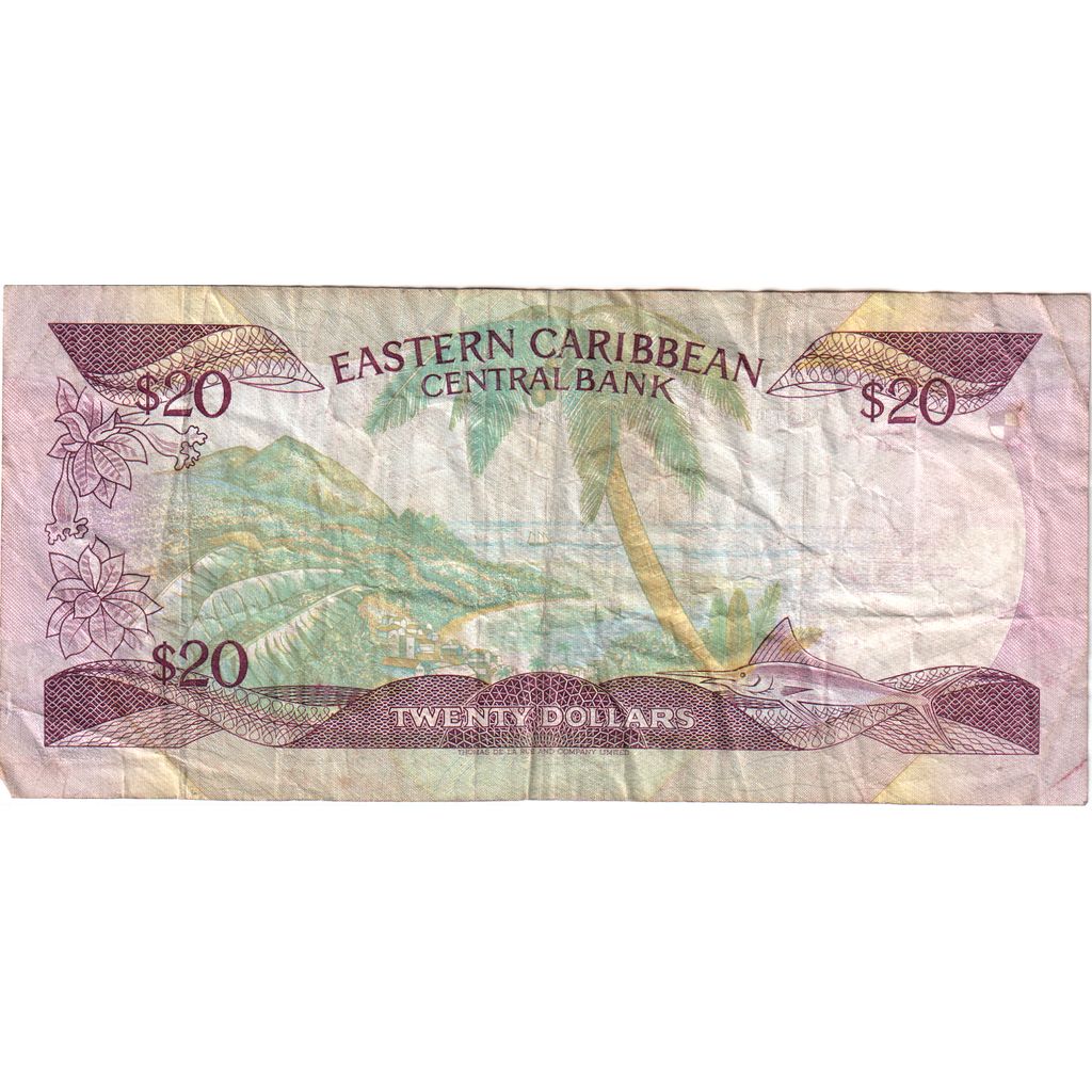 Banknote, East Caribbean States, 20 Dollars, 1988-93, Undated (1988-93)