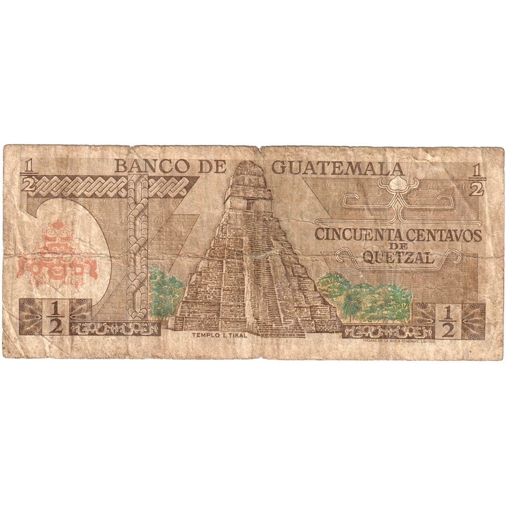 Guatemala, 1/2 Quetzal, 1989-01-04, MB
