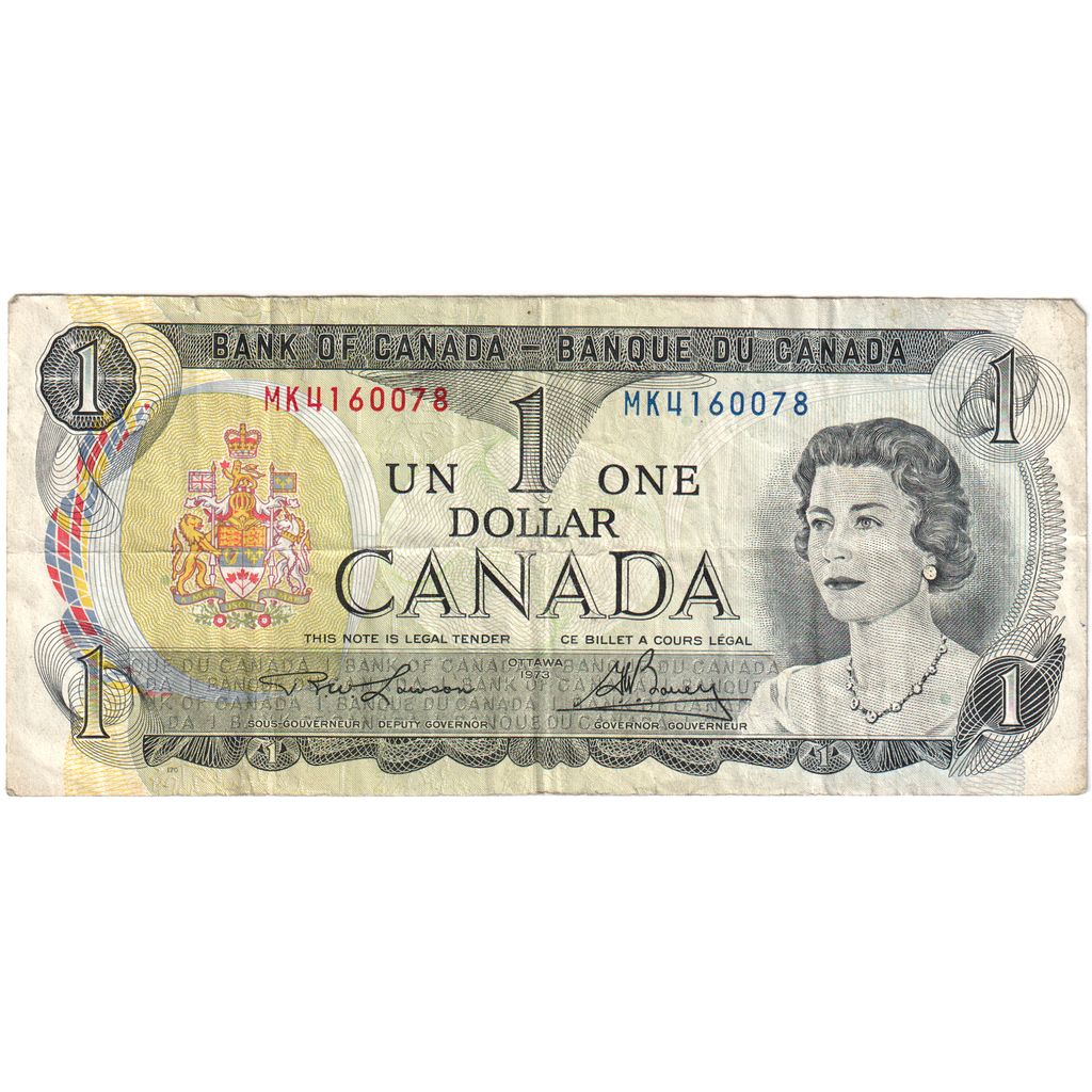Biljet, Canada, 1 Dollar, 1973, KM:85c, TB+