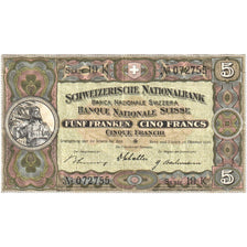 Banknote, Switzerland, 5 Franken, 1936, 1936-11-22, VF(30-35)