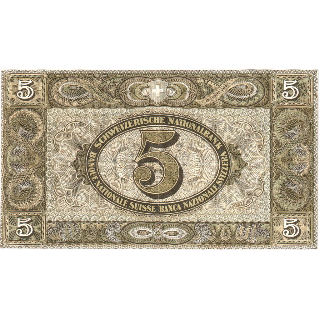 Banknote, Switzerland, 5 Franken, 1936, 1936-11-22, VF(30-35)