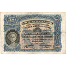 Switzerland, 100 Franken, 1945-03-15, VF(30-35)