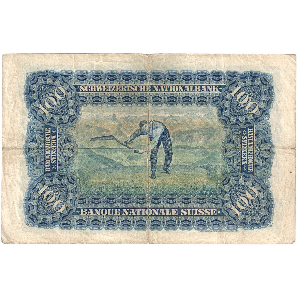 Switzerland, 100 Franken, 1945-03-15, VF(30-35)