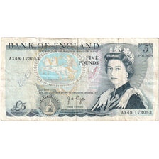 Großbritannien, 5 Pounds, Undated (1987-88), KM:378e, S
