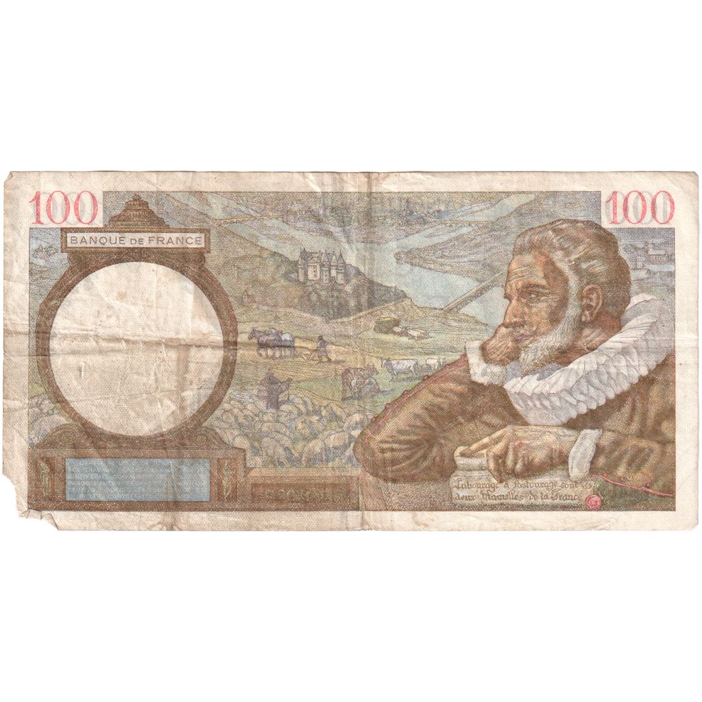Frankreich, 100 Francs, Sully, 1942-02-12, V.28452, S