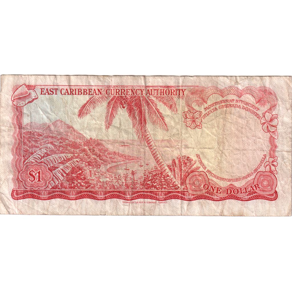East Caribbean States, 1 Dollar, VF(20-25)