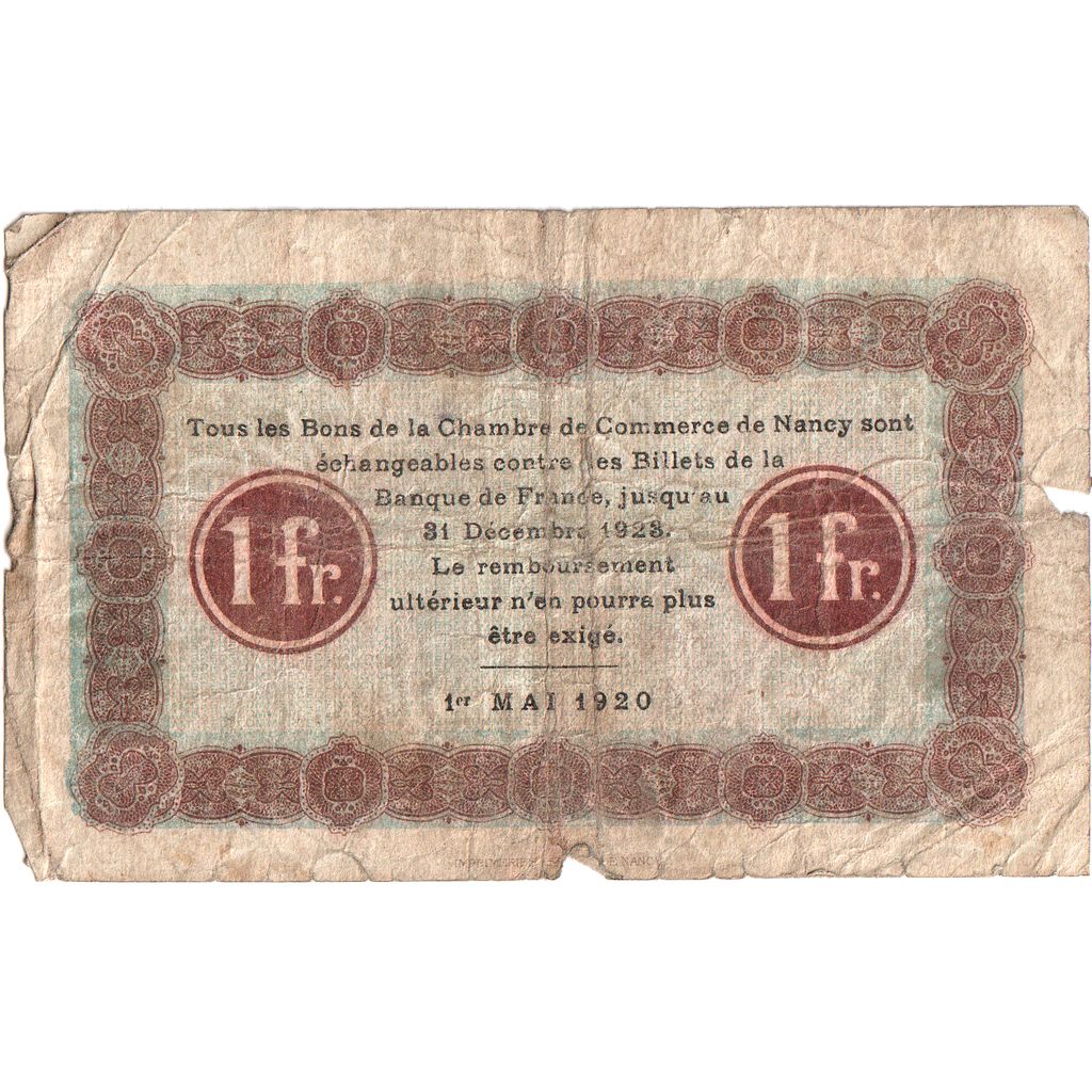 Francja, 1 Franc, 1918-12-01, VF(20-25), Pirot:87-30