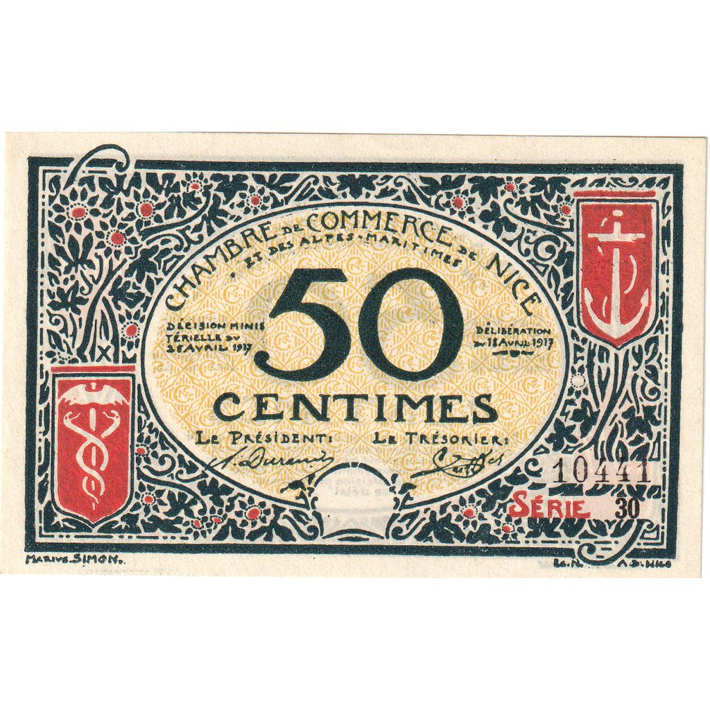 France, 50 Centimes, 1918-04-18, AU(55-58), Pirot:91-4