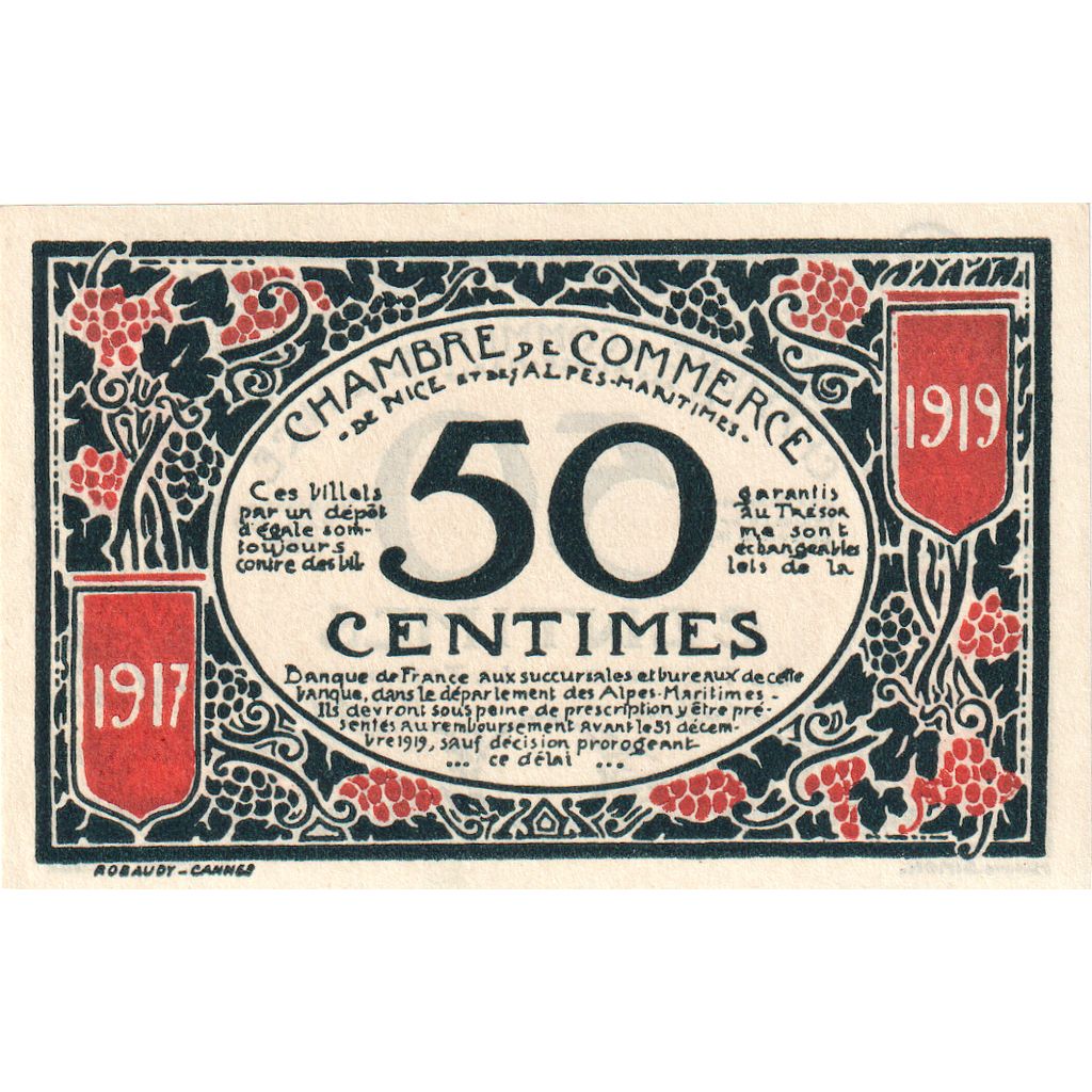 France, 50 Centimes, 1918-04-18, AU(55-58), Pirot:91-4