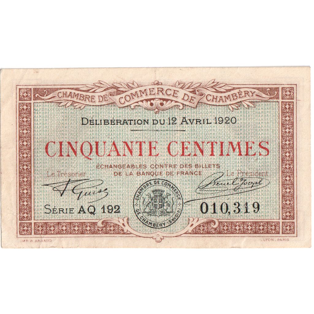 França, 50 Centimes, 1920-04-12, EF(40-45), Pirot:44-11