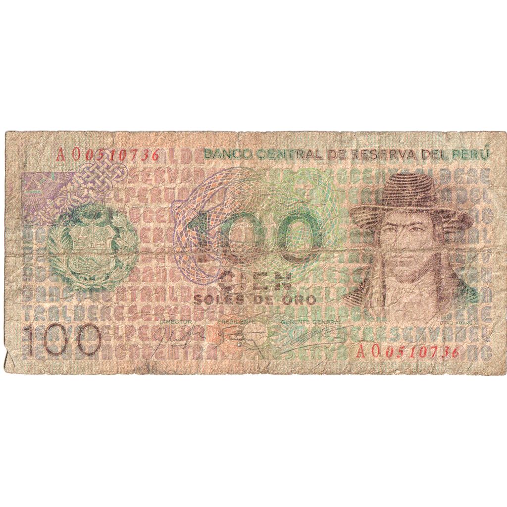 Peru, 100 Soles De Oro, VF(20-25)